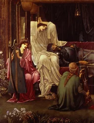 Der letzte Schlaf von Arthur in Avalon (Detail), 1881-98